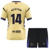 Camisola + Calções FC Barcelona x Kobe Bryant Rashford 14 Criança Equipamento 2ª 2025-26